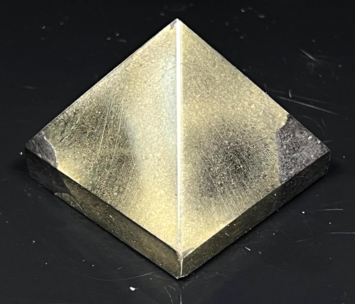 Iron Pyrite Pyramid - Birthstone Energy - Solar Plexus Chakra - lunas-mystic-emporium.com Iron Pyrite Pyramid - Birthstone Energy - Solar Plexus Chakra
