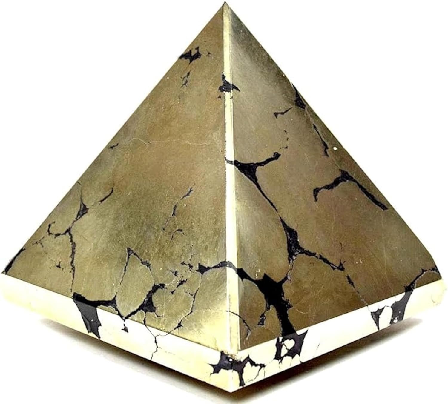 Iron Pyrite Pyramid - Birthstone Energy - Solar Plexus Chakra - lunas-mystic-emporium.com Iron Pyrite Pyramid - Birthstone Energy - Solar Plexus Chakra