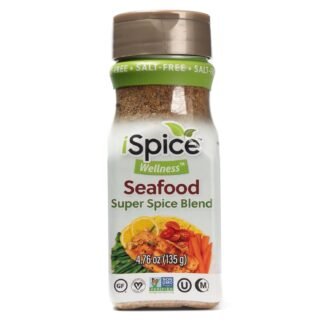 iSpice - Salt-Free | Sugar free | 100% Fat Free Pure Wellness Seafood Super Spice Blend | All Natural | Ready to use as is | No preparation is necessary
