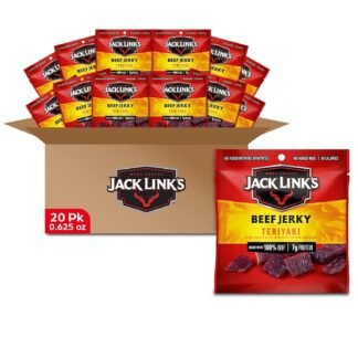 Jack Links Beef Jerky Teriyaki Multipack Bags - Flavorful Meat Snacks for Lunches Ready to Eat Protein Snacks Individual Packs - 7g of Protein Made with 100 Beef - 0625 - lunas-mystic-emporium.com Jack Link's Beef Jerky, Teriyaki, Multipack Bags - Flavorful Meat Snacks for Lunches, Ready to Eat Protein Snacks, Individual Packs - 7g of Protein, Made with 100% Beef - 0.625...