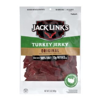 Jack Links Turkey Jerky Original Jerky Bag - Flavorful Snack Ready to Eat Protein Snacks with 13g of Protein per Serving Made with 100 Turkey Keto Friendly - 5 Oz - lunas-mystic-emporium.com Jack Link's Turkey Jerky, Original, Jerky Bag - Flavorful Snack, Ready to Eat Protein Snacks with 13g of Protein per Serving, Made with 100% Turkey, Keto Friendly - 5 Oz.