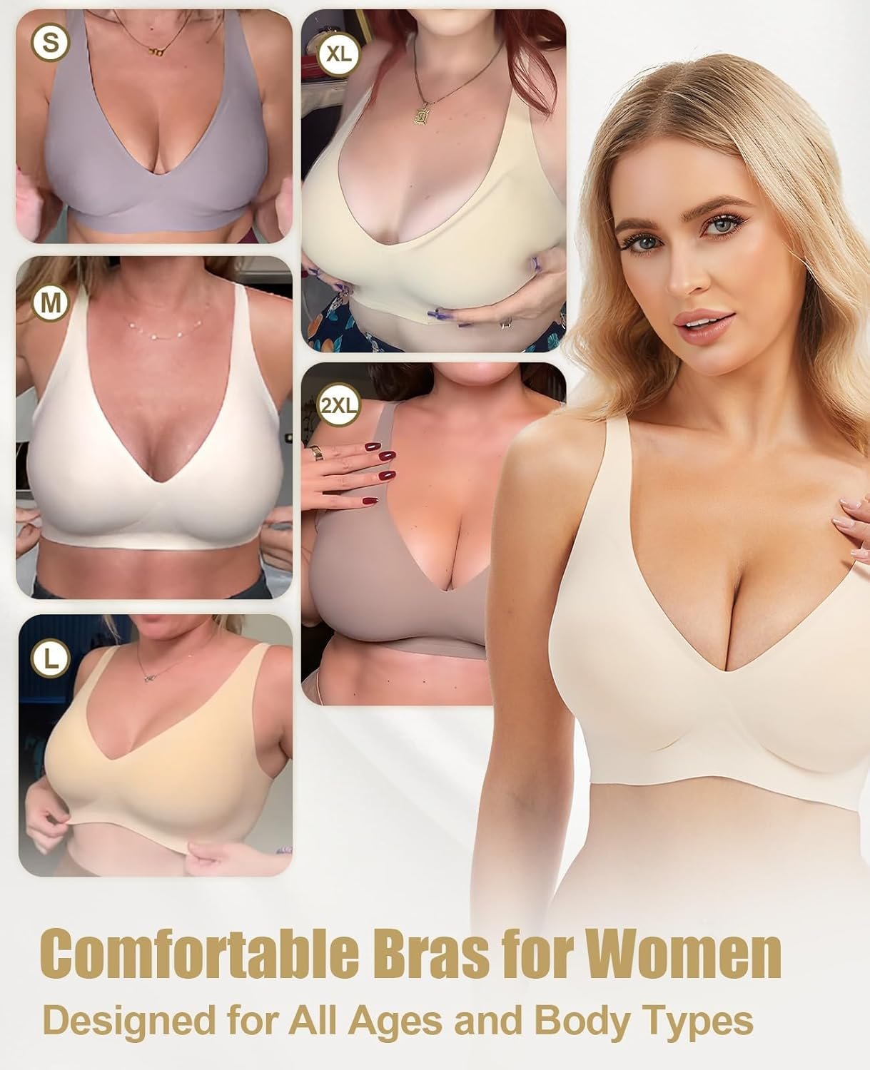 Jelly Wireless Bra Deep V Push Up Seamless T-Shirt Comfortable Plunge No Underwire Bras with Adjustable Straps Everyday Bras - lunas-mystic-emporium.com Jelly Wireless Bra Deep V Push Up Seamless T-Shirt Comfortable Plunge No Underwire Bras with Adjustable Straps Everyday Bras