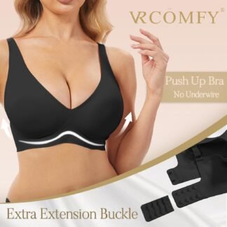 Jelly Wireless Bra Deep V Push Up Seamless T-Shirt Comfortable Plunge No Underwire Bras with Adjustable Straps Everyday Bras - lunas-mystic-emporium.com Jelly Wireless Bra Deep V Push Up Seamless T-Shirt Comfortable Plunge No Underwire Bras with Adjustable Straps Everyday Bras