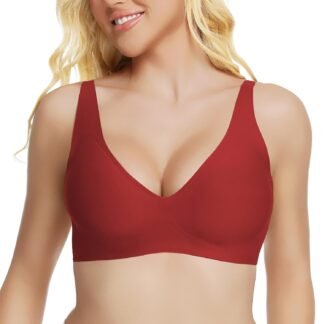 Jelly Wireless Bra Deep V Push Up Seamless T-Shirt Comfortable Plunge No Underwire Bras with Adjustable Straps Everyday Bras - lunas-mystic-emporium.com Jelly Wireless Bra Deep V Push Up Seamless T-Shirt Comfortable Plunge No Underwire Bras with Adjustable Straps Everyday Bras
