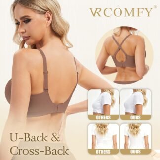 Jelly Wireless Bra Deep V Push Up Seamless T-Shirt Comfortable Plunge No Underwire Bras with Adjustable Straps Everyday Bras - lunas-mystic-emporium.com Jelly Wireless Bra Deep V Push Up Seamless T-Shirt Comfortable Plunge No Underwire Bras with Adjustable Straps Everyday Bras