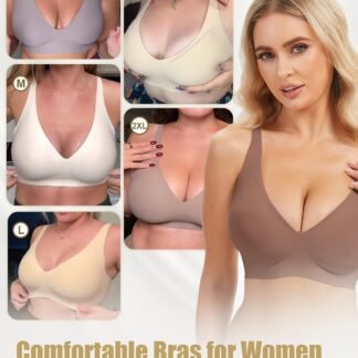 Jelly Wireless Bra Deep V Push Up Seamless T-Shirt Comfortable Plunge No Underwire Bras with Adjustable Straps Everyday Bras - lunas-mystic-emporium.com Jelly Wireless Bra Deep V Push Up Seamless T-Shirt Comfortable Plunge No Underwire Bras with Adjustable Straps Everyday Bras