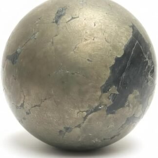 Jet Pyrite Crystal Sphere 50-55 mm | Natural Pyrite Ball for Wealth, Abundance, Protection & Vastu | Healing Stone Sphere for Energy, Reiki, Meditation & Home Décor