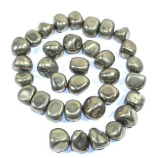 Jet Pyrite Tumbled Stones 100g – Natural Fool’s Gold Crystal for Wealth, Prosperity & Protection – Raw Healing Crystal for Reiki, Home Décor, Meditation & Positive Energy