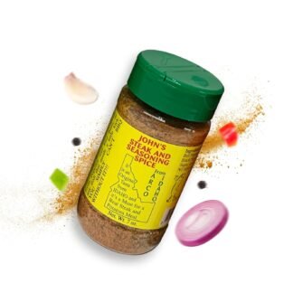 John’s Steak and Seasoning Spice, Original Flavor Steak Seasoning for Grilling, Pork Chops, Steaks, Burgers, Chicken, Seafood, Potatoes, and More, Gluten-Free, MSG-Free,...