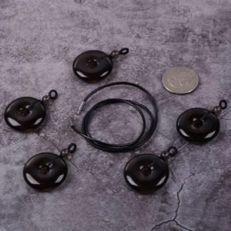 JUST IN STONES Gemstone 30mm Donut Beads Reiki Chakra Pendant Necklace Handmade Jewelry 22 Inch