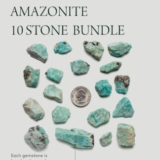 KALIFANO Rough with Healing & Calming Effects - AAA Grade High Energy Raw with Information Card - Reiki Crystal Used for Stress Relief and Tranquility (Family Owned and Operated)