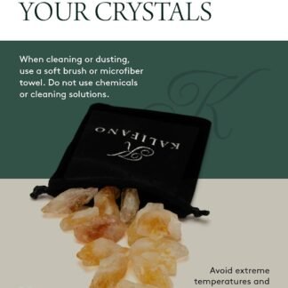 KALIFANO Rough with Healing & Calming Effects - AAA Grade High Energy Raw with Information Card - Reiki Crystal Used for Stress Relief and Tranquility (Family Owned and Operated)