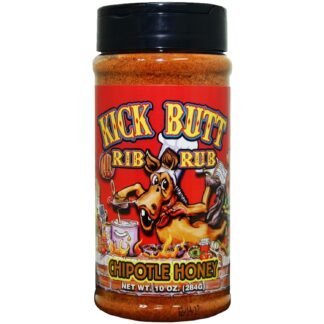 Kick Butt Chipotle Honey Rib Rub - Sweet, spicy, and awesome on the grill! Use on ribs, chicken, fish or pork - 10oz