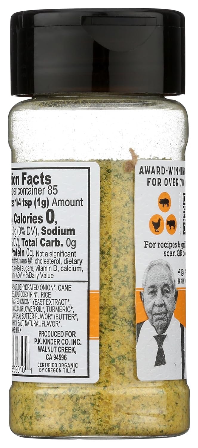 Kinders Organic Caramelized Onion Butter Seasoning 3 Oz - lunas-mystic-emporium.com Kinders Organic Caramelized Onion Butter Seasoning, 3 Oz