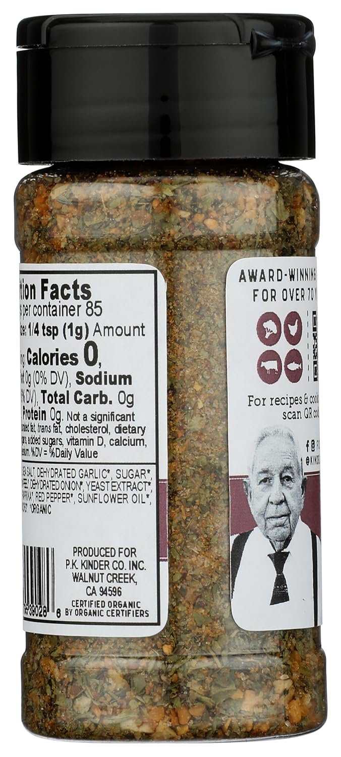 Kinders Organic Roasted Veggie Seasoning 3 Oz - lunas-mystic-emporium.com Kinders Organic Roasted Veggie Seasoning, 3 Oz