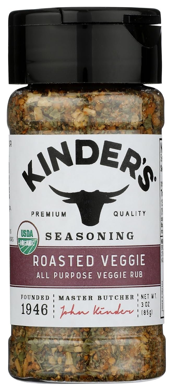 Kinders Organic Roasted Veggie Seasoning 3 Oz - lunas-mystic-emporium.com Kinders Organic Roasted Veggie Seasoning, 3 Oz
