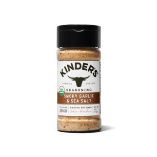 Kinder's Organic Smoky Garlic & Sea Salt, Premium Quality Seasoning, MSG Free and USDA Certified Organic, 4 oz