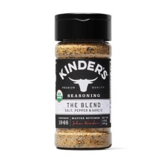 Kinder's Organic The Blend (Salt, Pepper and Garlic), Premium Quality Seasoning, MSG Free and USDA Certified Organic, 3.5oz