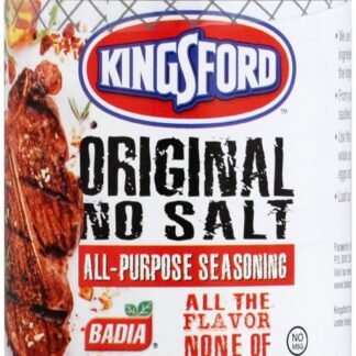 Kingsford Original No Salt All-Purpose Seasoning 4.25 oz – Bold, Savory Taste Flavor with Zero Sodium for Grilling & Roasting