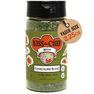 Kiss the Chef Chimichurri Blend 2.25 oz – Authentic Argentinian Instant Sauce Mix & Seasoning – Gluten-Free, No Seed Oil, No MSG – Just add oil, vinegar, and garlic – Perfect...