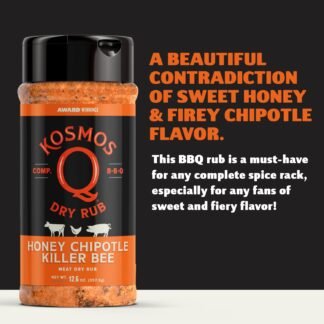 Kosmos Q Honey Chipotle Killer Bee BBQ Dry Rub Product Mixer - lunas-mystic-emporium.com Kosmos Q Honey Chipotle Killer Bee BBQ Dry Rub & Product Mixer