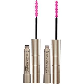 L’Oreal Paris Makeup Original Telescopic Mascara, Separating Mascara Volume and Length Formula, Washable, Black Brown, 0.27 Fl Oz., 1 Count