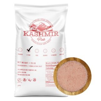 LA Salt's Kashmir Pink® Himalayan Salt, X-Fine Grain (0.3-0.5mm), 55 Pound Bulk Bag