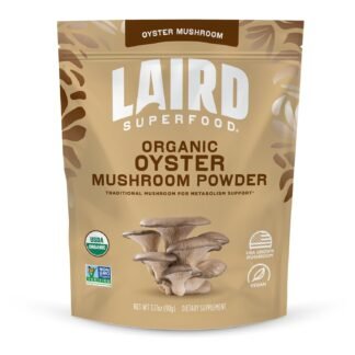 Laird Superfood Organic Reishi Mushroom Powder for Immune Support and Stress Relief, 3.17 oz. Bag, Pack of 1
