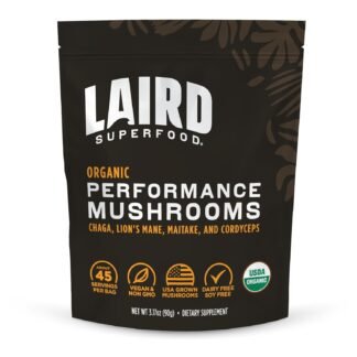 Laird Superfood Organic Reishi Mushroom Powder for Immune Support and Stress Relief, 3.17 oz. Bag, Pack of 1