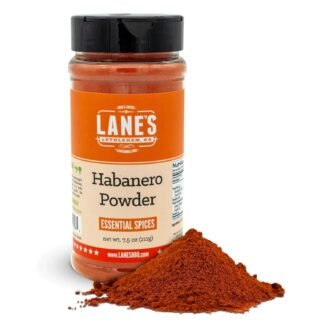 Lane’s Habanero Powder, 7.5 oz - Hot & Spicy Ground Habanero Pepper Powder Seasoning Blend with Chili de Arbol & Black Pepper, All-Natural, Gluten-Free, No MSG - Great for Rubs,...