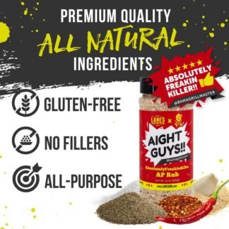 Lane's Bama Grill Master Pork BBQ Seasonings and Rubs, All-Purpose AbsolutelyFreakinKiller Savory Spicy BBQ Rub Seasoning, Made in USA, 13 Oz