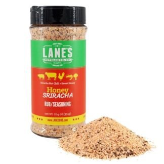 Lane's Honey Sriracha Seasoning, All-Natural Sriracha Powder Seasoning Blend with Garlic & Herb Honey Seasoning for Pork & Meat, Made in USA, 12.4 Oz