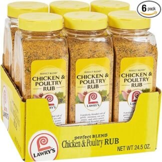 Lawry's Perfect Blend Chicken & Poultry Rub, 24.5 oz (Pack of 6)