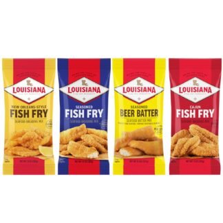 Louisiana Fish Fry, Breading Variety Gift Pack (Pack of 4) - Seasoned Fish Fry, New Orleans Style w/ Lemon Fish Fry, Cajun Fish Fry, Beer Batter Mix