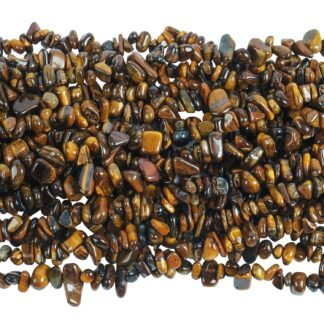 Loveliome 90 Inches Red Aventurine Irregular Shaped Crystal and Healing Tumbled Chip Stone Beads for Jewelry Making