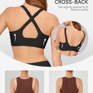 LUCKMEEY Bras for Women No Underwire Wireless Bras - Seamless Push Up Full Coverage Bralettes Comfortable Everyday Bra - lunas-mystic-emporium.com LUCKMEEY Bras for Women No Underwire Wireless Bras - Seamless Push Up Full Coverage Bralettes Comfortable Everyday Bra