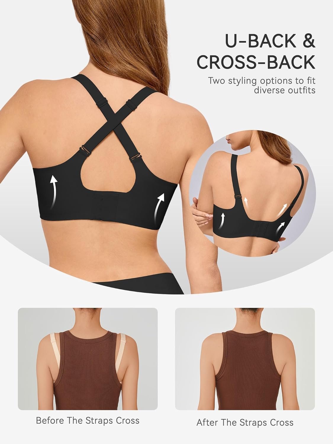 LUCKMEEY Bras for Women No Underwire Wireless Bras - Seamless Push Up Full Coverage Bralettes Comfortable Everyday Bra - lunas-mystic-emporium.com LUCKMEEY Bras for Women No Underwire Wireless Bras - Seamless Push Up Full Coverage Bralettes Comfortable Everyday Bra