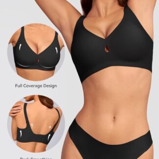 LUCKMEEY Bras for Women No Underwire Wireless Bras - Seamless Push Up Full Coverage Bralettes Comfortable Everyday Bra - lunas-mystic-emporium.com LUCKMEEY Bras for Women No Underwire Wireless Bras - Seamless Push Up Full Coverage Bralettes Comfortable Everyday Bra