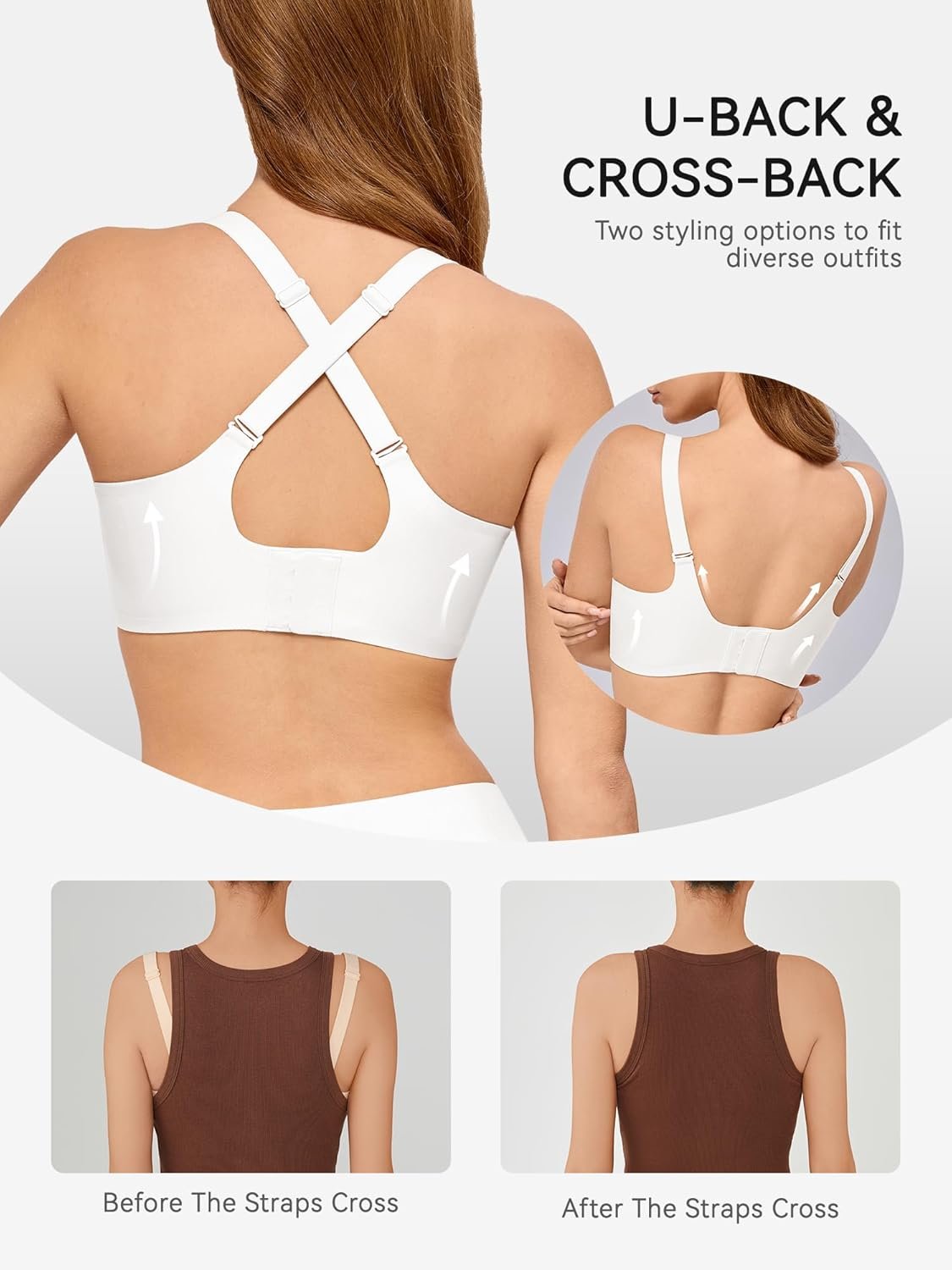 LUCKMEEY Bras for Women No Underwire Wireless Bras - Seamless Push Up Full Coverage Bralettes Comfortable Everyday Bra - lunas-mystic-emporium.com LUCKMEEY Bras for Women No Underwire Wireless Bras - Seamless Push Up Full Coverage Bralettes Comfortable Everyday Bra