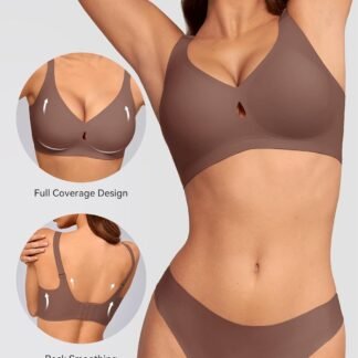 LUCKMEEY Bras for Women No Underwire Wireless Bras - Seamless Push Up Full Coverage Bralettes Comfortable Everyday Bra - lunas-mystic-emporium.com LUCKMEEY Bras for Women No Underwire Wireless Bras - Seamless Push Up Full Coverage Bralettes Comfortable Everyday Bra