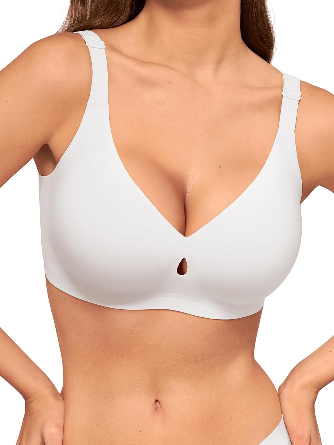 LUCKMEEY Bras for Women No Underwire Wireless Bras - Seamless Push Up Full Coverage Bralettes Comfortable Everyday Bra - lunas-mystic-emporium.com LUCKMEEY Bras for Women No Underwire Wireless Bras - Seamless Push Up Full Coverage Bralettes Comfortable Everyday Bra