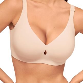 LUCKMEEY Bras for Women No Underwire Wireless Bras - Seamless Push Up Full Coverage Bralettes Comfortable Everyday Bra