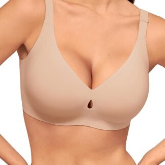 LUCKMEEY Bras for Women No Underwire Wireless Bras - Seamless Push Up Full Coverage Bralettes Comfortable Everyday Bra