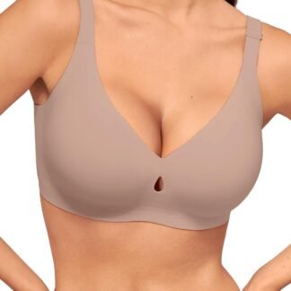 LUCKMEEY Bras for Women No Underwire Wireless Bras - Seamless Push Up Full Coverage Bralettes Comfortable Everyday Bra