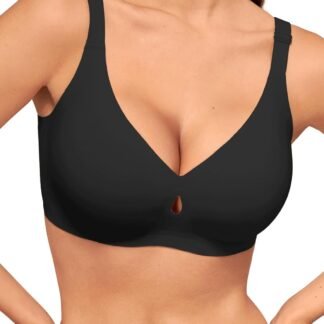 LUCKMEEY Bras for Women No Underwire Wireless Bras - Seamless Push Up Full Coverage Bralettes Comfortable Everyday Bra