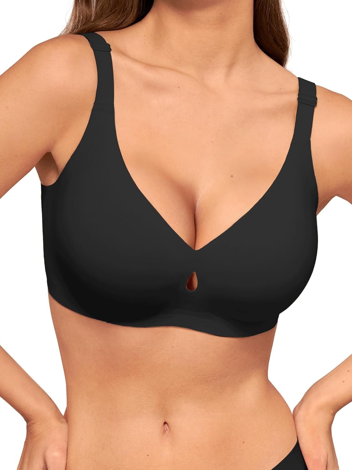 LUCKMEEY Bras for Women No Underwire Wireless Bras - Seamless Push Up Full Coverage Bralettes Comfortable Everyday Bra - lunas-mystic-emporium.com LUCKMEEY Bras for Women No Underwire Wireless Bras - Seamless Push Up Full Coverage Bralettes Comfortable Everyday Bra