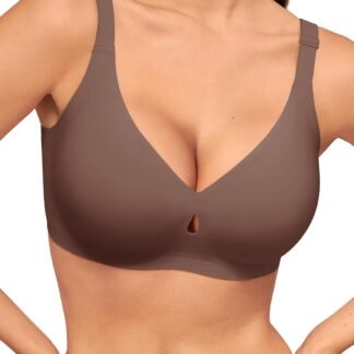 LUCKMEEY Bras for Women No Underwire Wireless Bras - Seamless Push Up Full Coverage Bralettes Comfortable Everyday Bra
