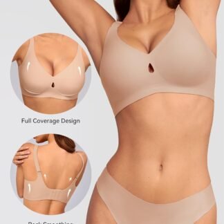 LUCKMEEY Bras for Women No Underwire Wireless Bras - Seamless Push Up Full Coverage Bralettes Comfortable Everyday Bra - lunas-mystic-emporium.com LUCKMEEY Bras for Women No Underwire Wireless Bras - Seamless Push Up Full Coverage Bralettes Comfortable Everyday Bra