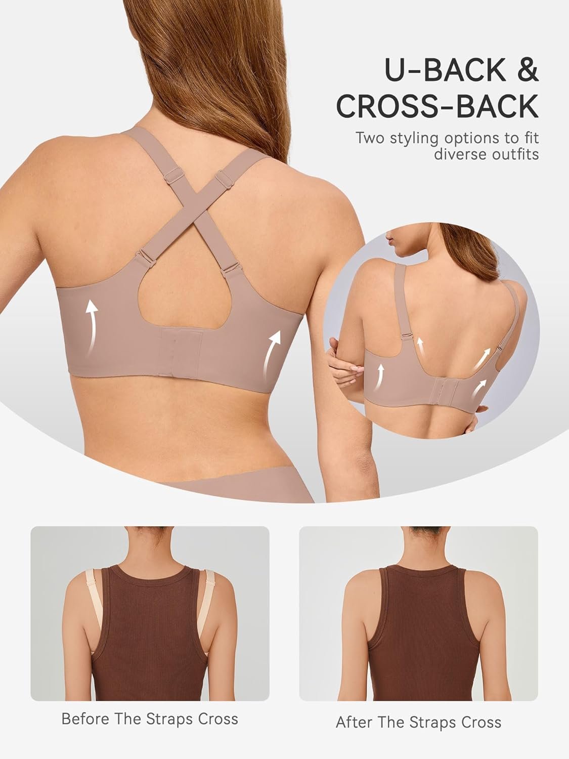 LUCKMEEY Bras for Women No Underwire Wireless Bras - Seamless Push Up Full Coverage Bralettes Comfortable Everyday Bra - lunas-mystic-emporium.com LUCKMEEY Bras for Women No Underwire Wireless Bras - Seamless Push Up Full Coverage Bralettes Comfortable Everyday Bra