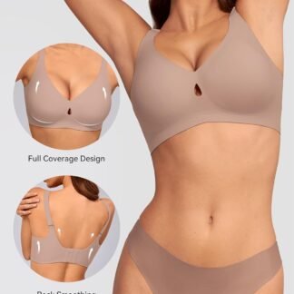 LUCKMEEY Bras for Women No Underwire Wireless Bras - Seamless Push Up Full Coverage Bralettes Comfortable Everyday Bra - lunas-mystic-emporium.com LUCKMEEY Bras for Women No Underwire Wireless Bras - Seamless Push Up Full Coverage Bralettes Comfortable Everyday Bra